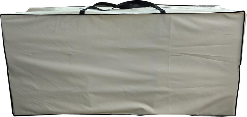 acoveritt Outdoor Rectangular Cushion/Cover Storage Bag, Protective Zippered Storage Bags with Handles, 60"X20"X28" Beige - Image 3